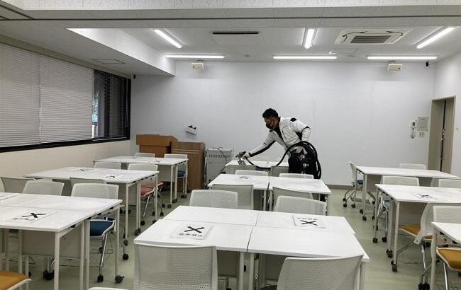 大学入学共通テストで使用される会場にも施工（香川大学）