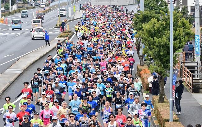 第77回「香川丸亀国際ハーフマラソン大会」の様子