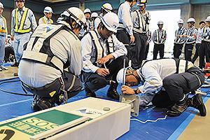 非常電話復旧訓練 (高松市林町のサンメッセ香川)