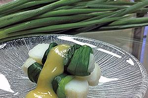 白味噌を使った讃岐の郷土料理「ワケギ和え」