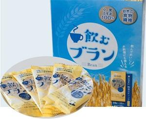 小麦ふすま100%の「飲むブラン」。 1袋10㌘のスティックタイプ