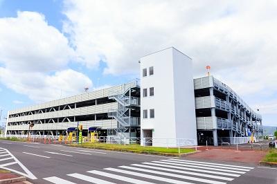 4月に完成した立体駐車場