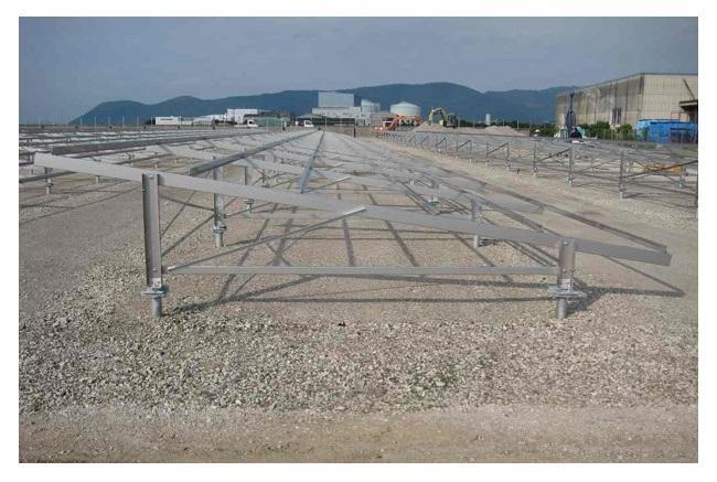 太陽光パネル取付用架台(坂出市)