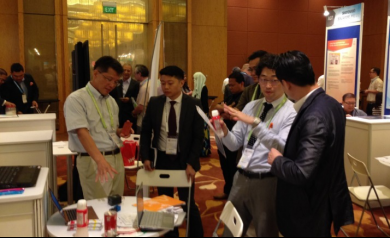 シンガポールでの展示会で