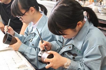 工芸科の実習の様子