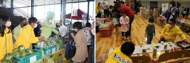 第5回おいしいかんおんじ物産展の様子