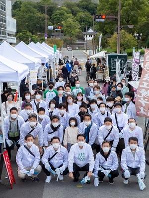 「ひろ街でエール飯」の集合写真(2021年9月)