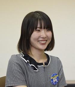 太田支店 窓口担当 筒井 美羽さん(香川中央高校出身)