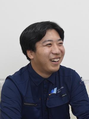 建材事業本部 建材工事部 影本良矢さん(高松工芸高校出身)