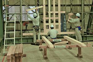 全国総合優勝した「木造耐力壁ジャパンカップ」＝9月、静岡県