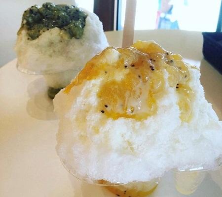 5~10月にイベントなどで販売するかき氷「ボム氷」