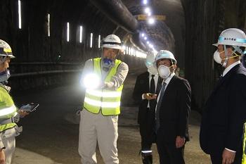 「日下川新規放水路工事現場」(高知県)を視察