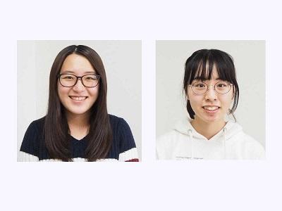河本栞里さん(左)と服部郁実さん