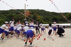 池田小との合同運動会の様子(2023年5月)