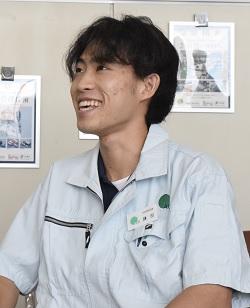 生産技術課 鎌田 優太さん(高松工芸高校出身)
