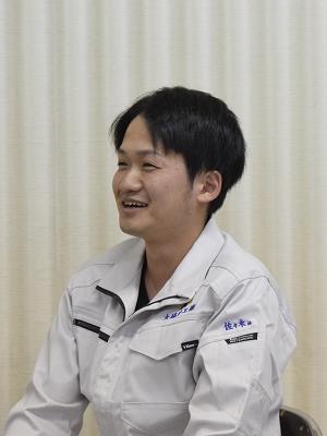 工事三部 佐々木柊人さん(尽誠学園高校出身)