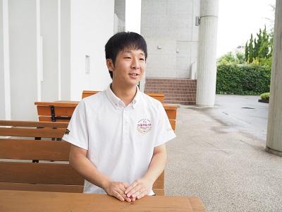 四国学院大学社会学部4年の髙木翔平さん