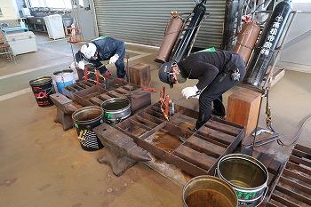 県冷凍空調設備工業協会が行う溶接技術の研修会