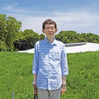 豊島にて。 「島の美しさが注目されていますが、 香川は空の青さと白い雲がキレイ」