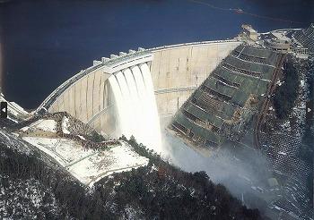 本体工事を手がけた温井ダム＝広島県山県郡安芸太田町