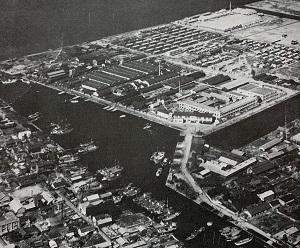 昭和28年頃の高松工場と朝日町周辺
